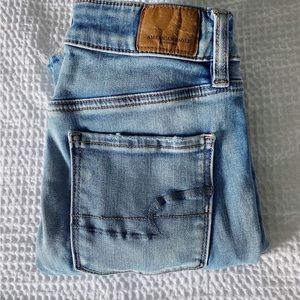 american eagle level stretch jeans high waisted